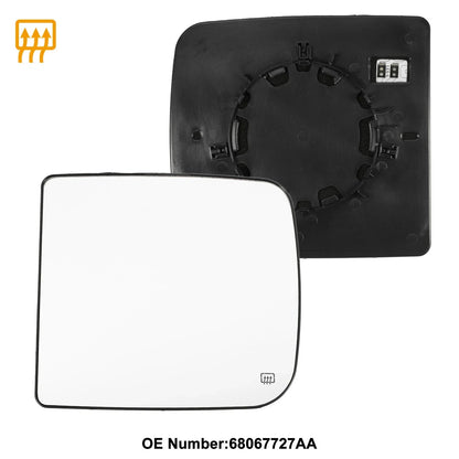 Left Side Towing Mirror Glass for Dodge Ram 1500 2500 3500 (2010-2023)