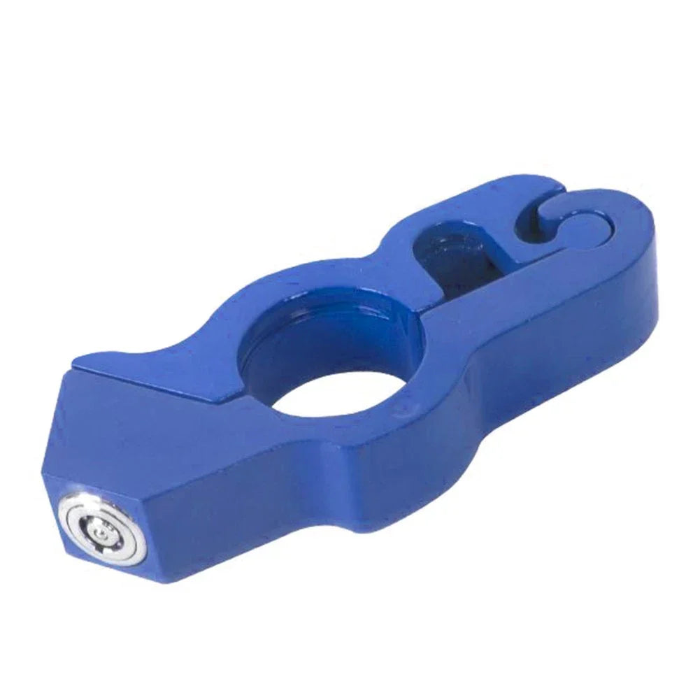 Blue Motor Handlebar Lock Anti-Theft Grip for Bike Scooter ATV