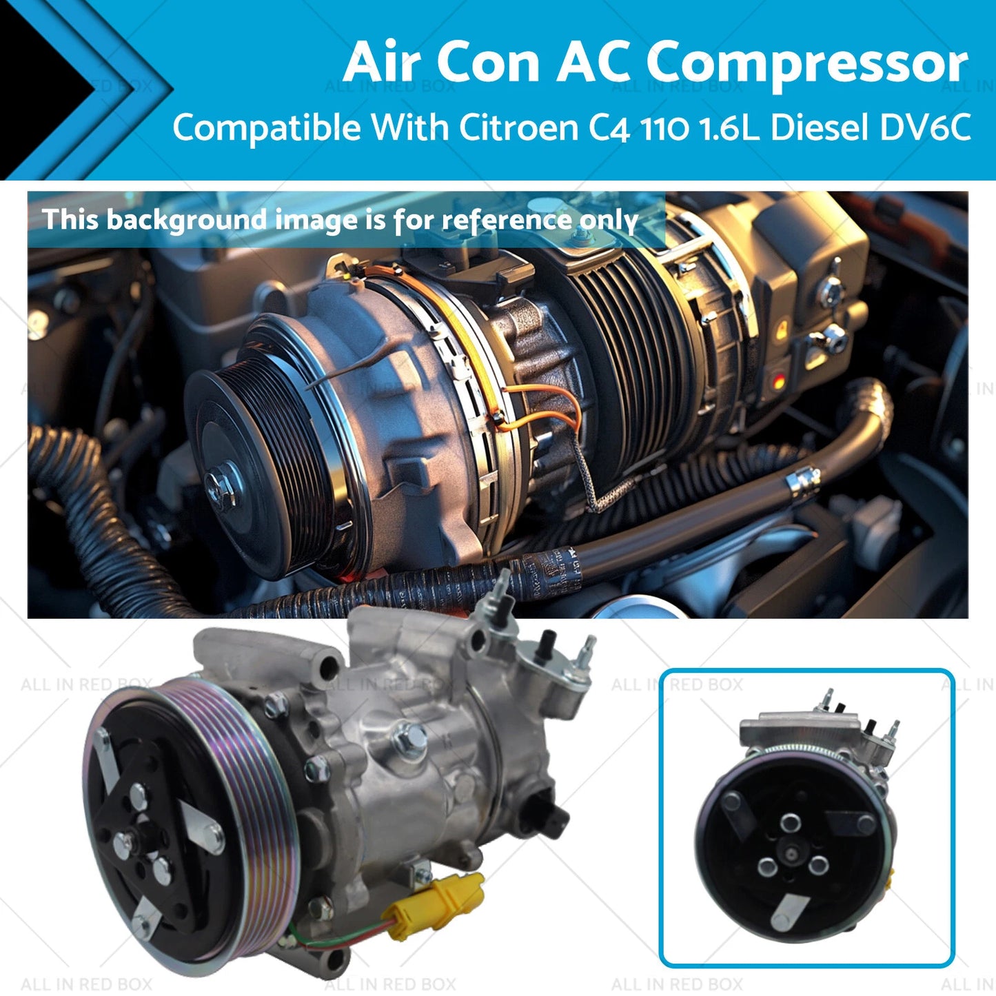 AC Compressor for Citroen C4 1.6L Diesel DV6C (2011-2015)
