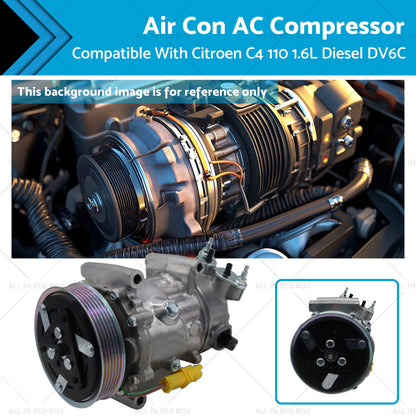 AC Compressor for Citroen C4 1.6L Diesel DV6C (2011-2015)