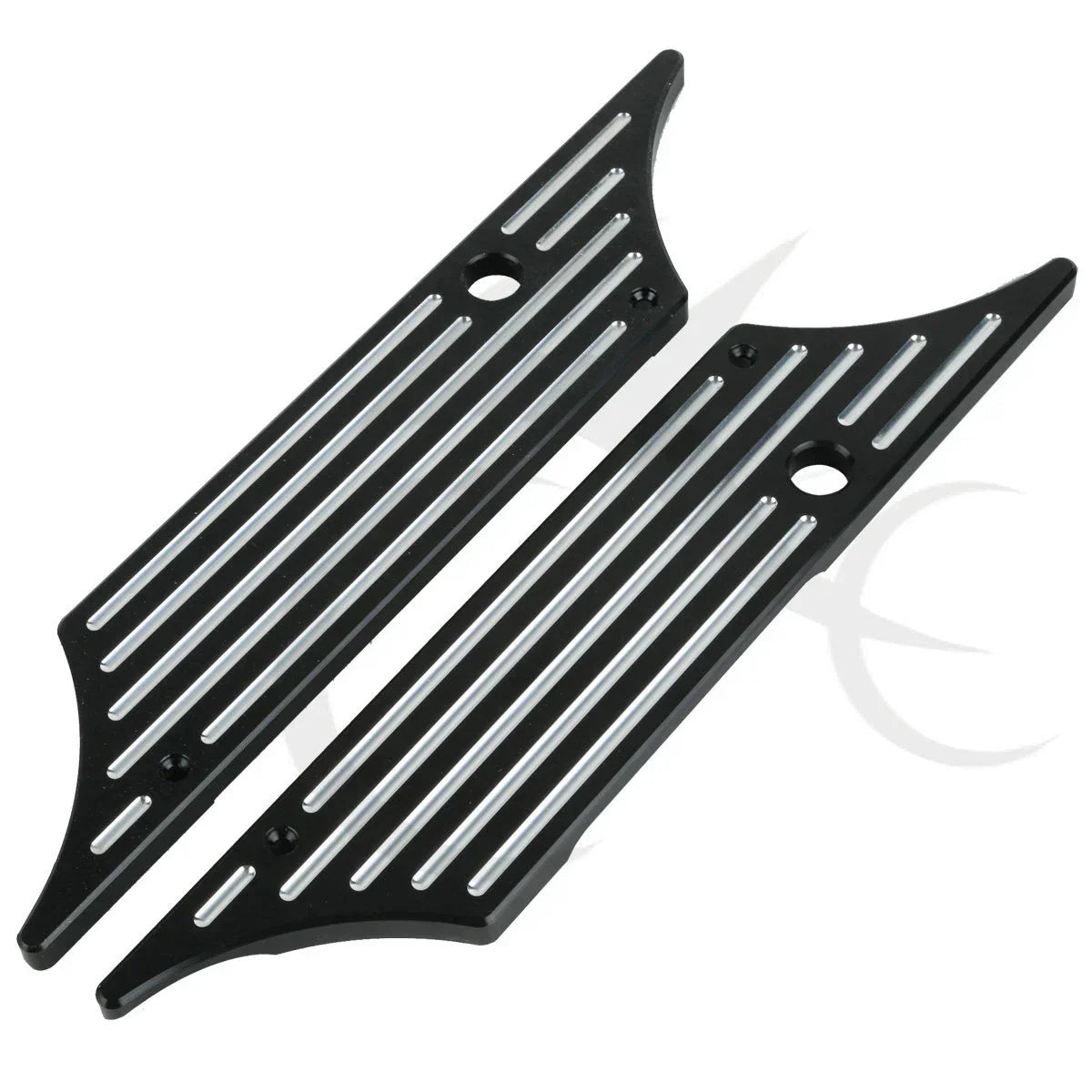 Black Saddlebag Latch Covers for Harley Street Electra Glide (1993-2013)