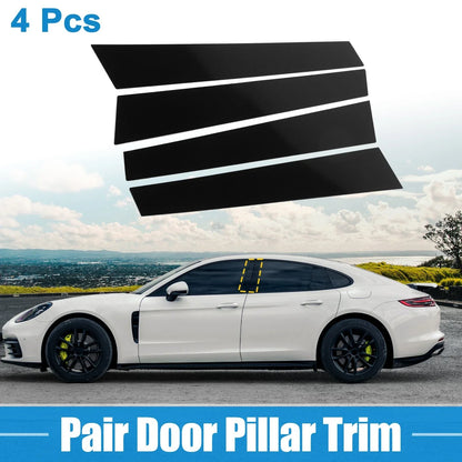 4 Pcs Black Windshield B Pillar Trim Garnish for Porsche Panamera (2010-2023)