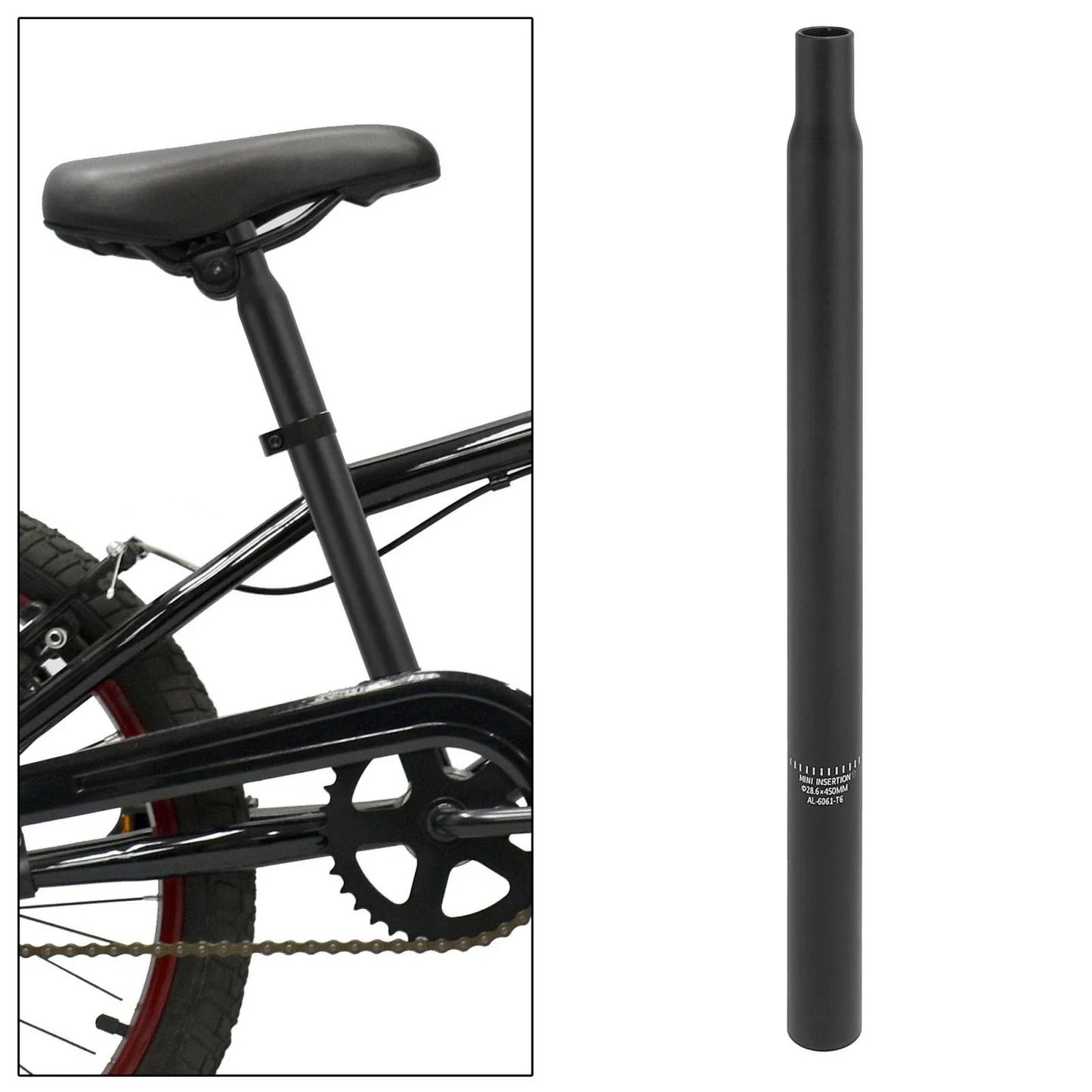 Bicycle Seat Post 28.6x450mm Aluminum Alloy