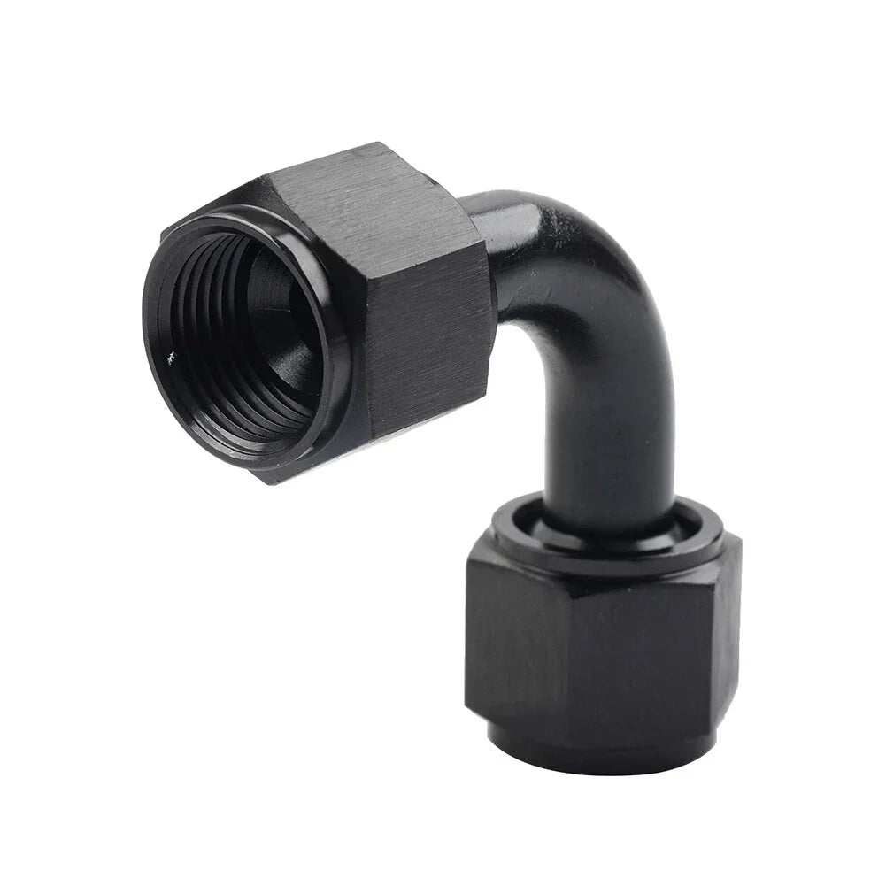 90 Degree Swivel Coupler Union Fitting Adapter for 8AN Female Connector