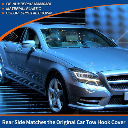 Bumper Tow Hook Cover for Mercedes-Benz A-Class (2013-2018) Crystal Brown