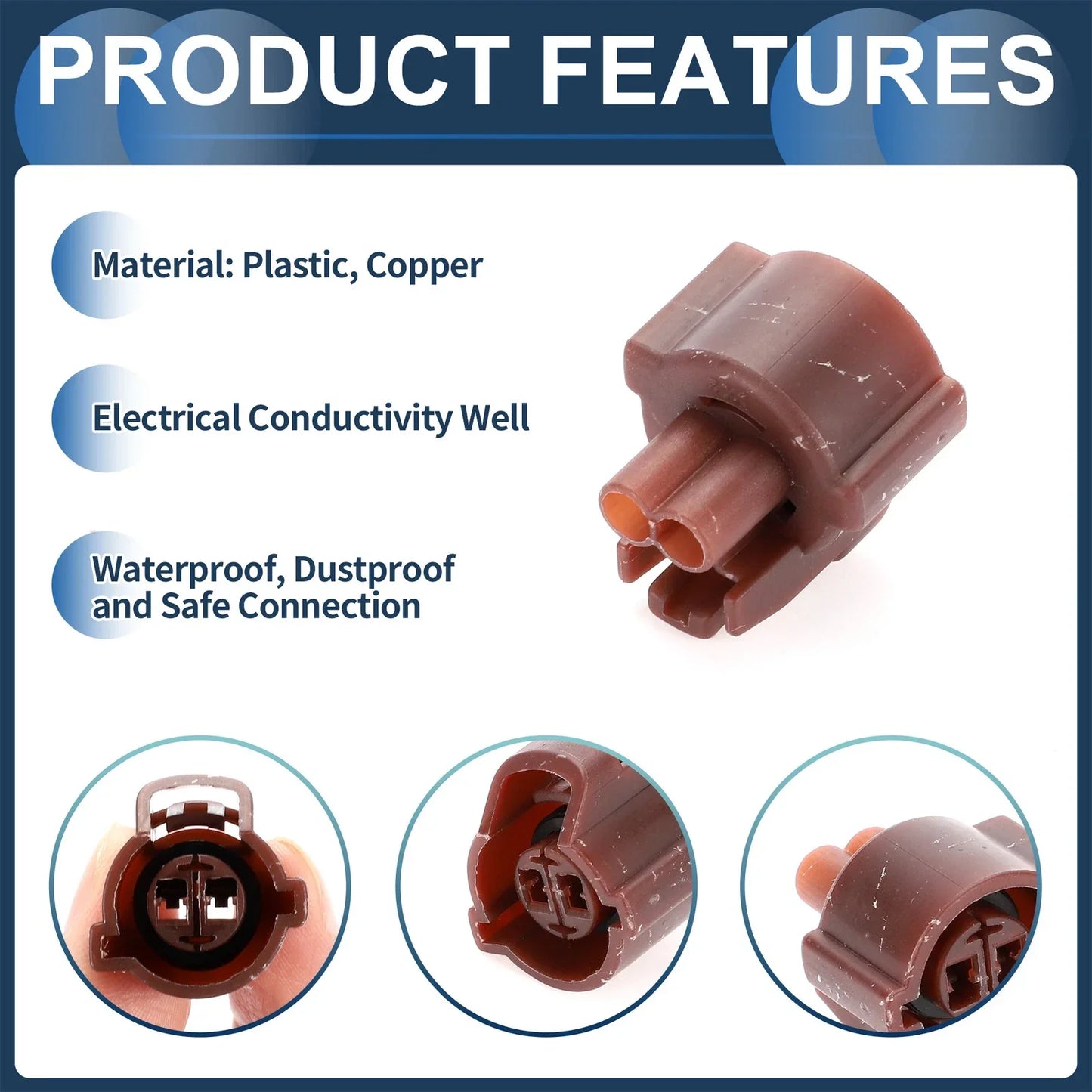 2 x Pin Regulating Pressure Switch Connector Plug for Honda Odyssey Civic