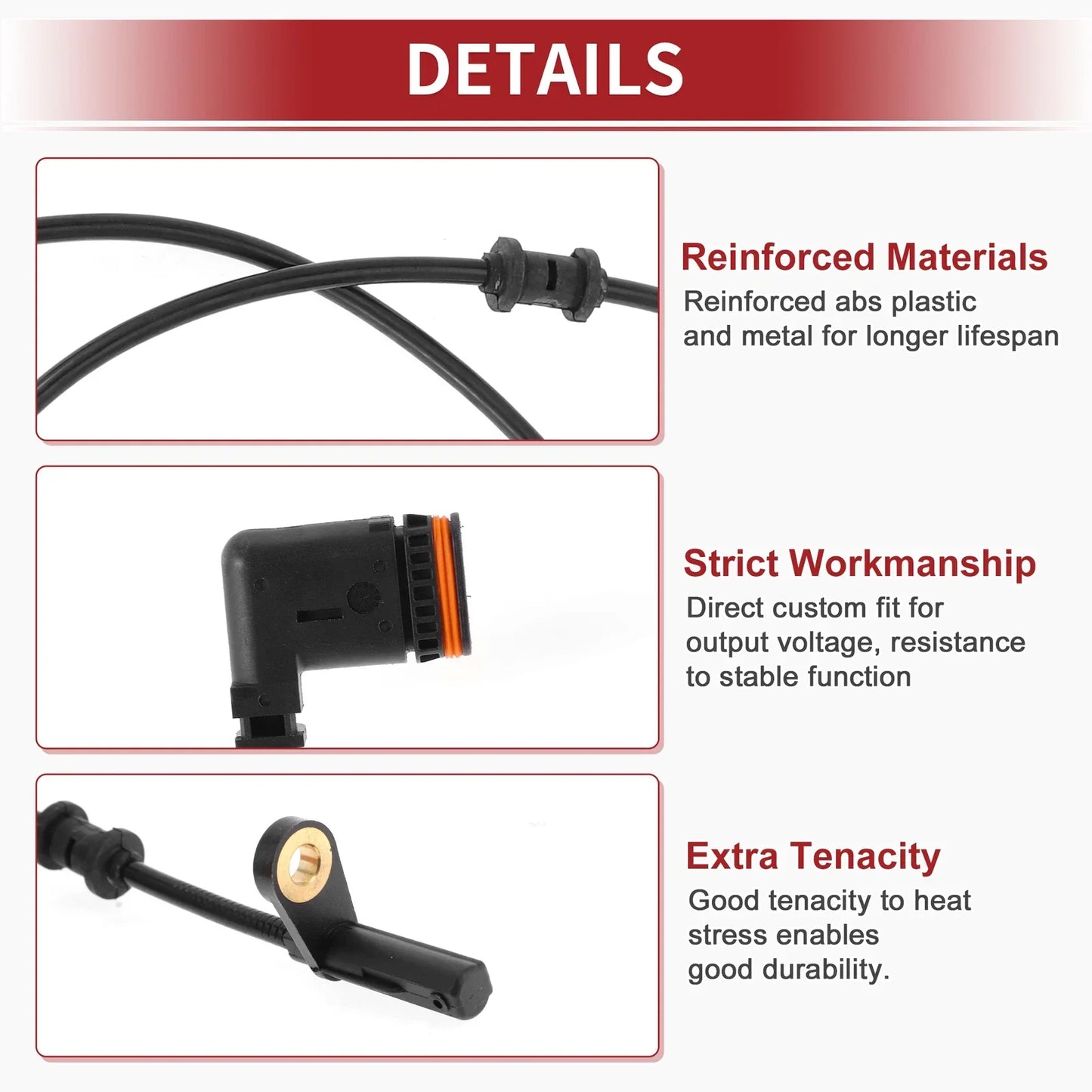 ABS Wheel Speed Sensor for Mercedes-Benz SLK55 AMG (2005-2009)