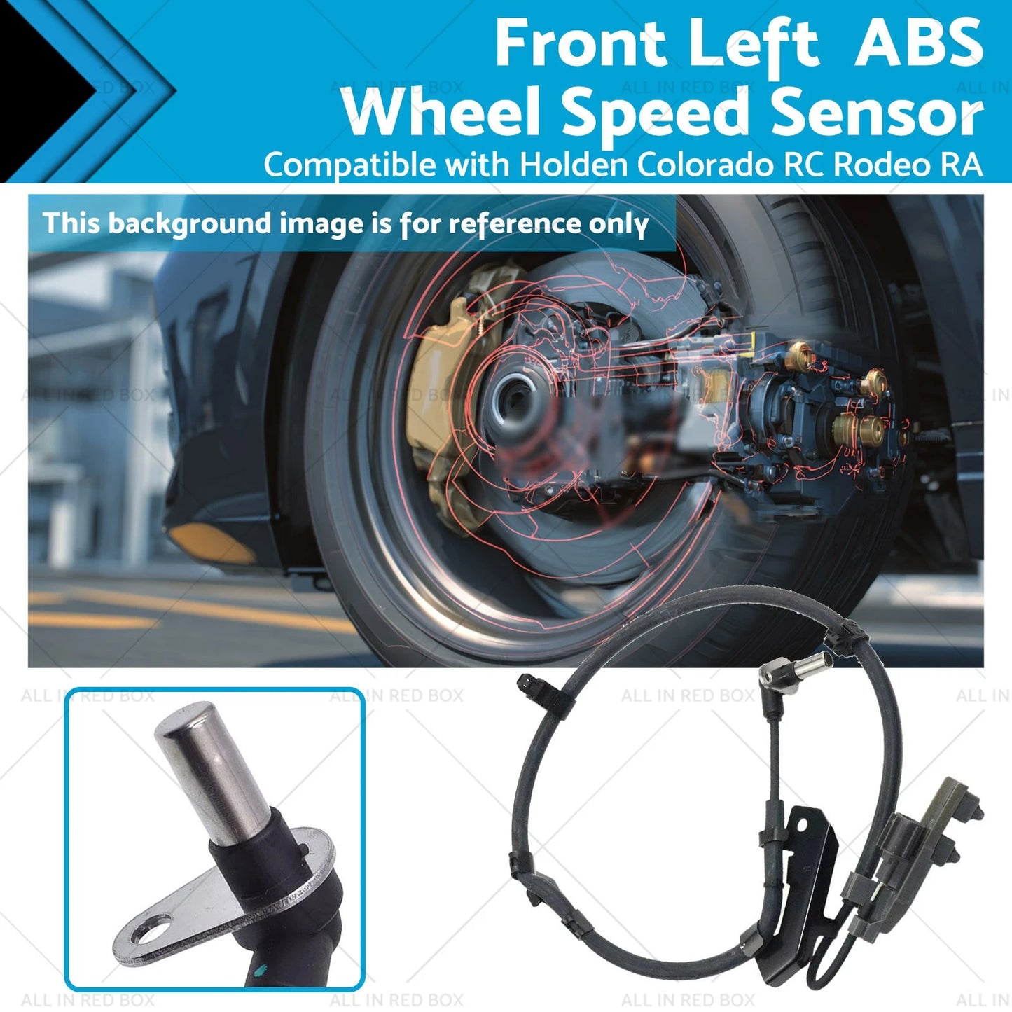 Front LH ABS Wheel Speed Sensor for Holden Colorado RC RA 3.0L (2008-2012)