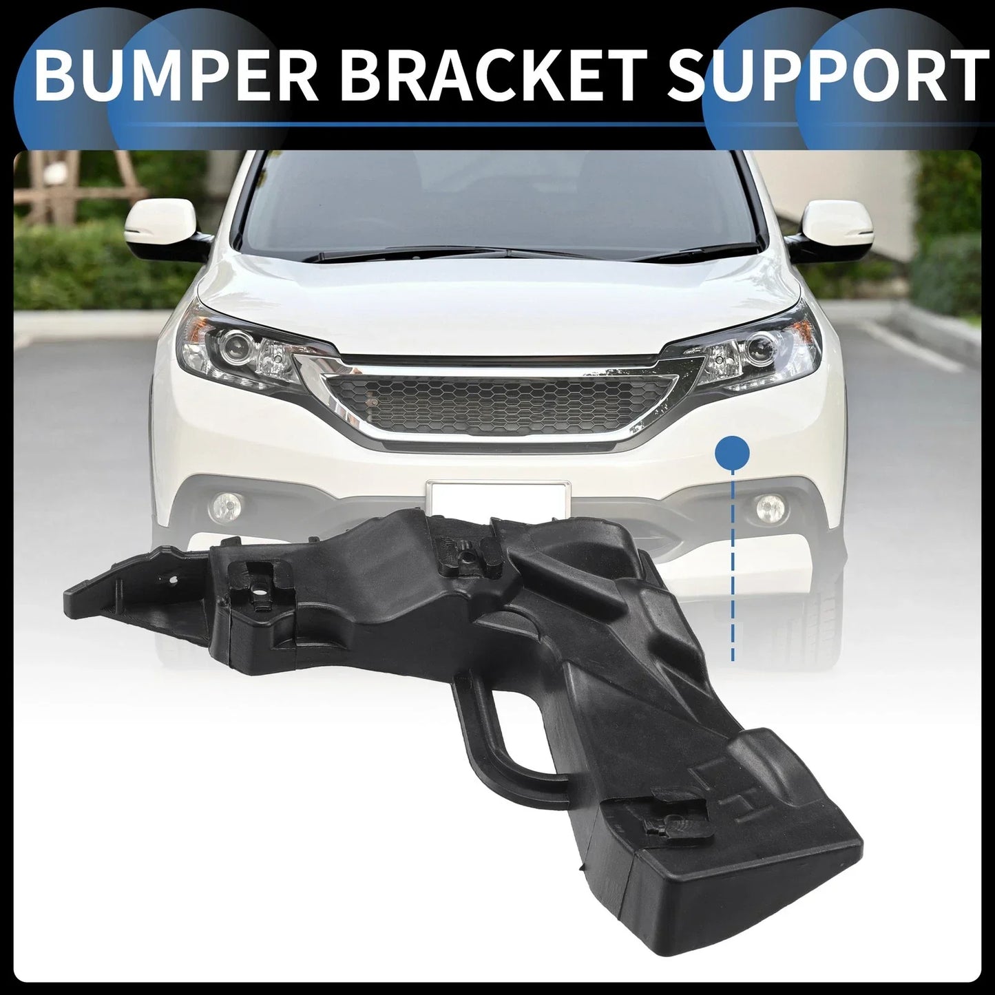 Left Front Bumper Retainer Bracket for Hyundai Elantra (2017-2018)