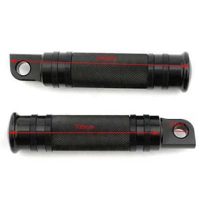 Aluminum Male Mount Footpeg Pegs for Harley Davidson  -  Black