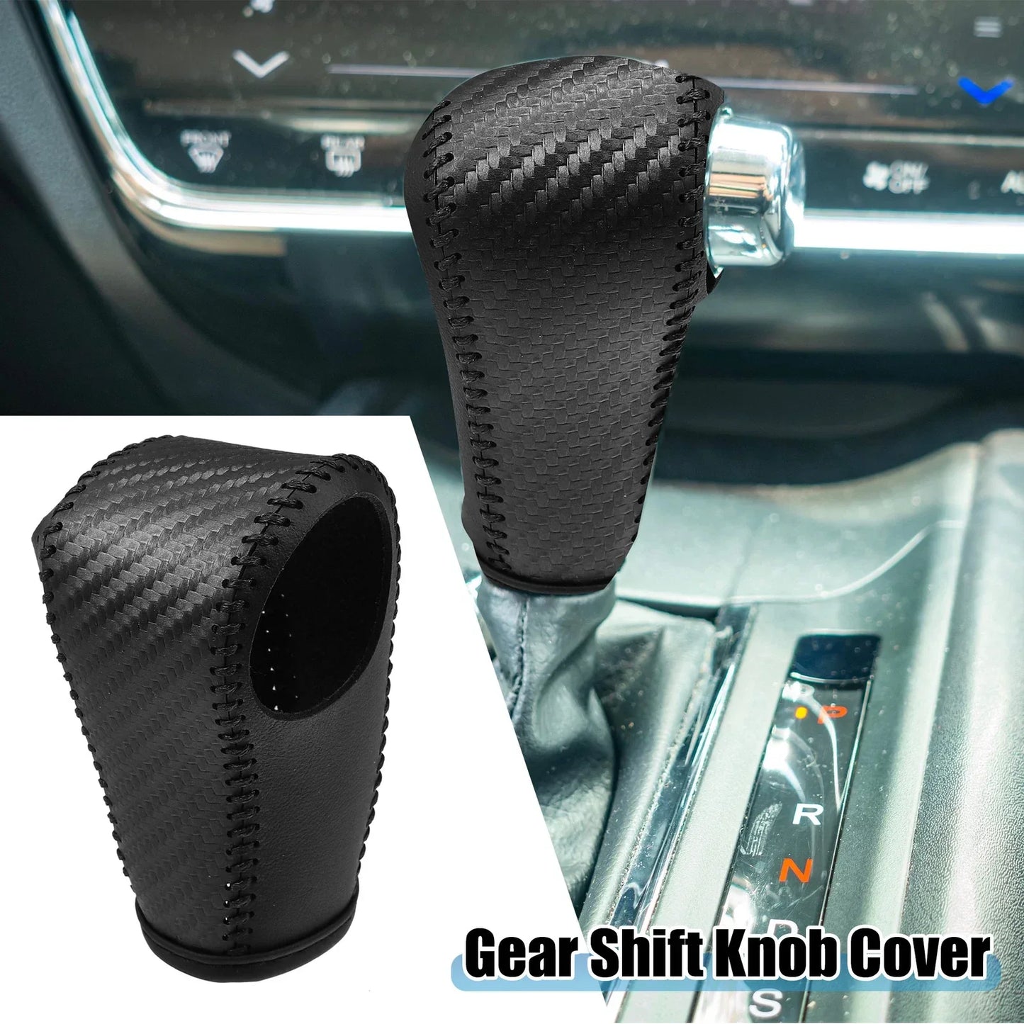 Gear Shift Lever Cover for Honda HR-V 2016-2022 Black