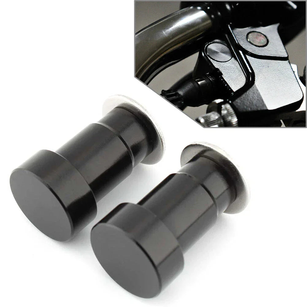 CNC Aluminum Black Mirror Hole Caps Covers for Thruxton