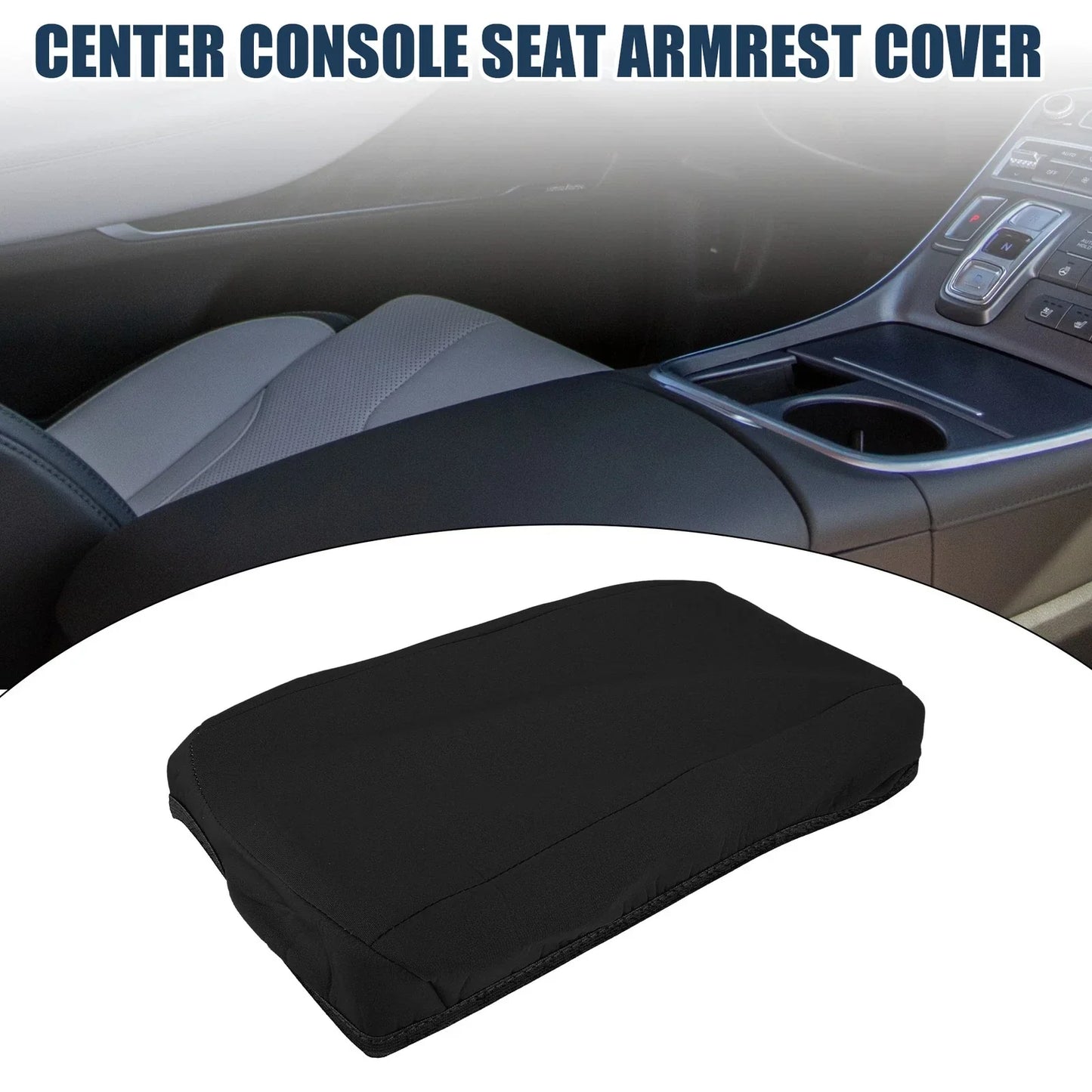 Armrest Protector Cover Pad for Hyundai Santa Fe (2019-2020) Neoprene Black