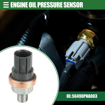 Fuel Oil Pressure Sensor for Honda CR-V 2002-2011 (2 x) Silver Tone