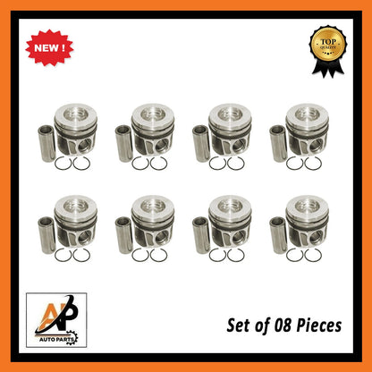 Engine Piston Ring Set 8 Pieces Replacement for Land Rover 4.4 TDV8 SDV8 (2010–2020)