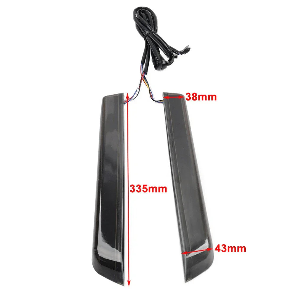 LED Saddlebag Side Marker Lights Red for Harley Touring Street Glide (2014-2023)