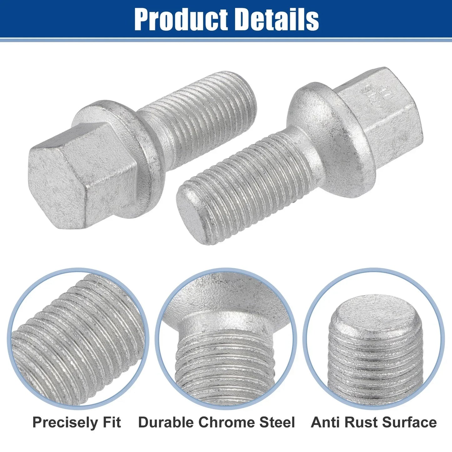 5 x M14×1.5 Wheel Lug Bolt Nuts for Mercedes-Benz C250 (2008-2015)