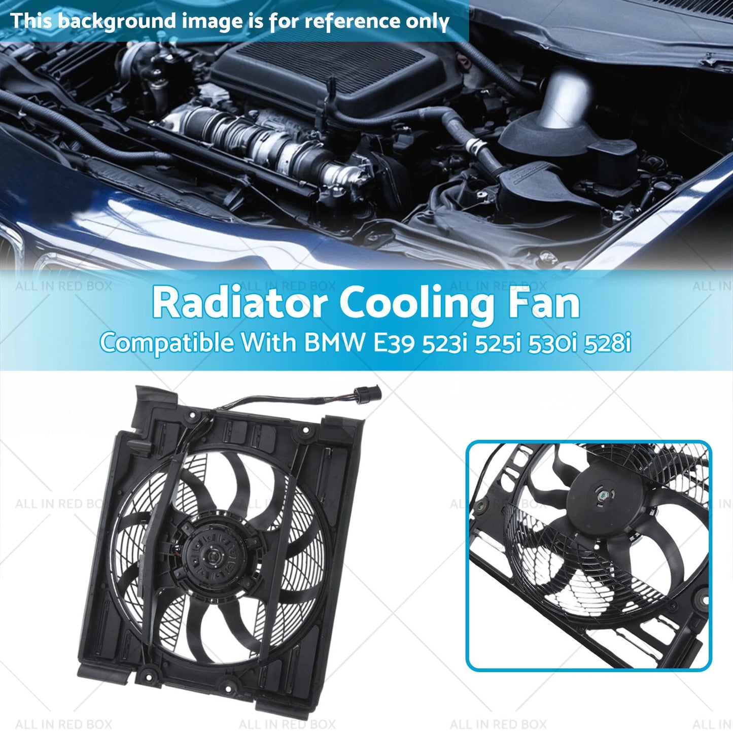 Radiator Cooling Fan Blade for BMW E39 520i 523i 525i 530i (1996-2003)