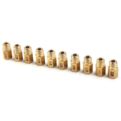 10 Pcs Hex Type Main Jets for MIKUNI VM/TM/TMX Carburetor (200-290)