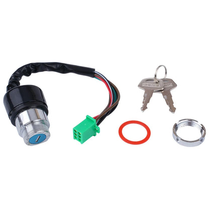 Waterproof 6-Wire Design Motorcycle Ignition Key Switch 2 Keys for Motorcycle