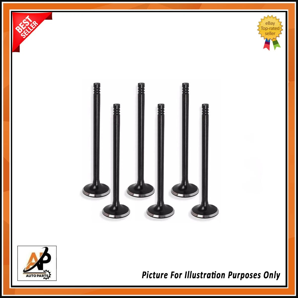 Exhaust Valves Set x6 Replacement for Ford 1.0 EcoBoost (2014–2019)