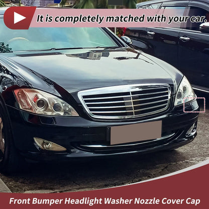 Front Left Bumper Headlight Washer Nozzle Cover for Mercedes-Benz S63 (2014-2020)