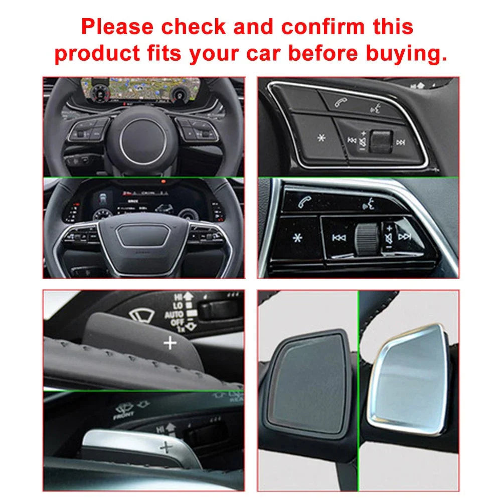 Steering Wheel Paddle Shifter Extensions ABS for Audi A3 A4 A5 A6 A7
