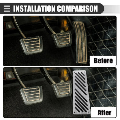 Rest Pedals Pad Cover Replacement for Mercedes Benz Smart Fortwo (2009-2014)
