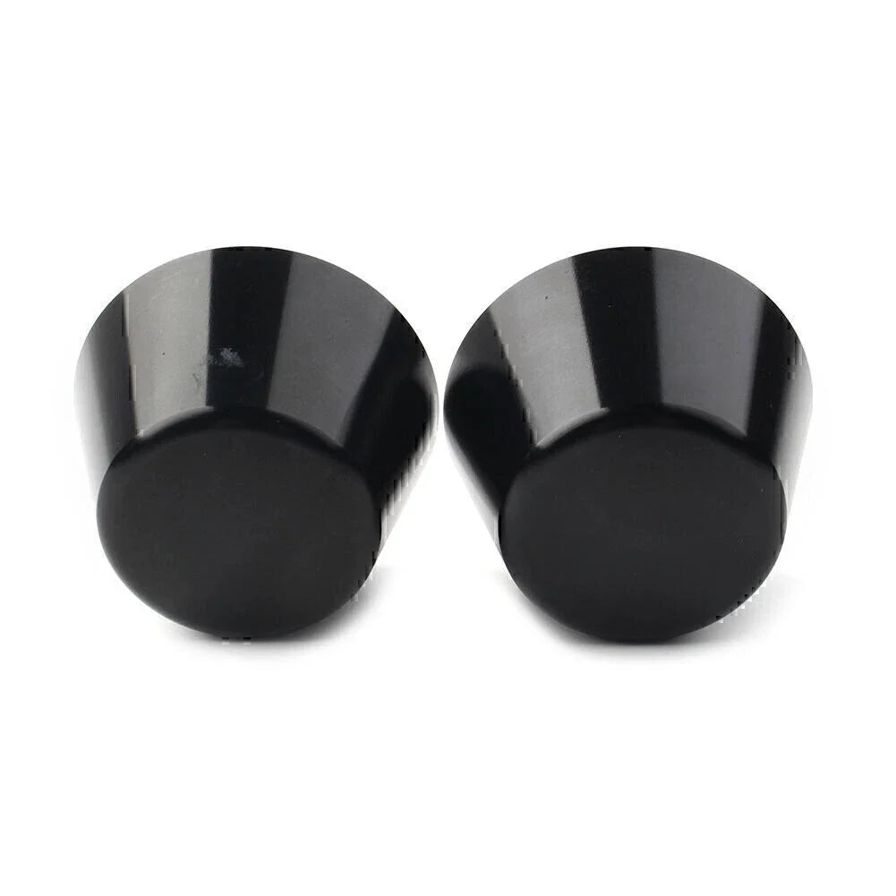 Black Front Axle Cap Nut Covers for Harley Sportster Dyna Road Glide (2004-2023)