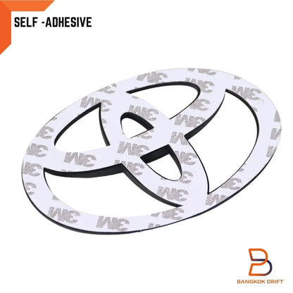 Matte Black 16cm Grille Logo Emblem Badge for Toyota Hilux Vigo (2005-2014)