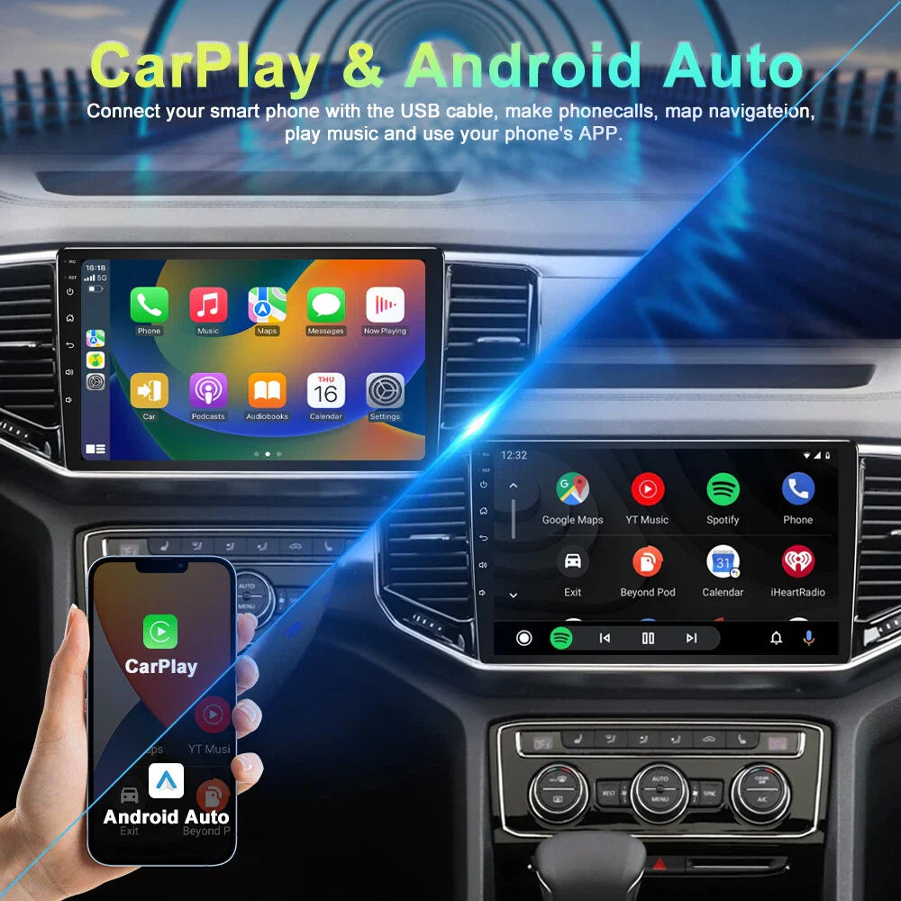 10" Apple Carplay Android Auto Stereo for Toyota Prado (2018-2022)