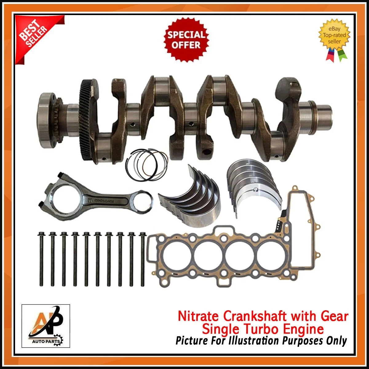 Crankshaft and Engine Rebuild Kit Heavy Duty for Land Rover 2.0 D 204DTD (2010–2018)