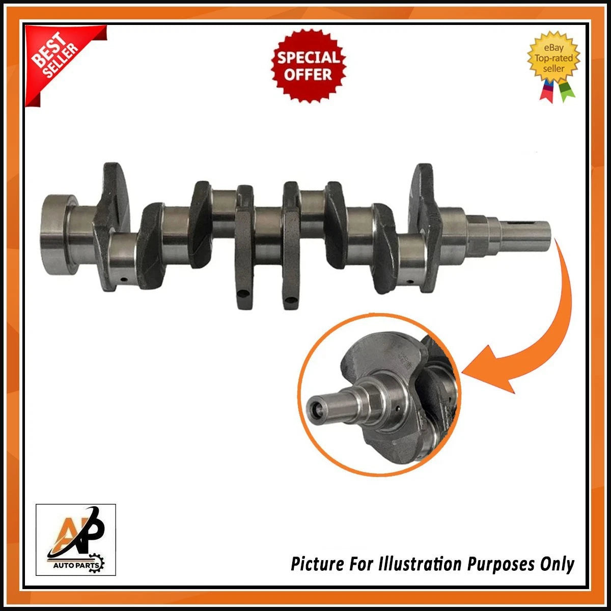 Crankshaft Kit Replacement for Mitsubishi Pajero Shogun L200 4D56 (1999–2007)