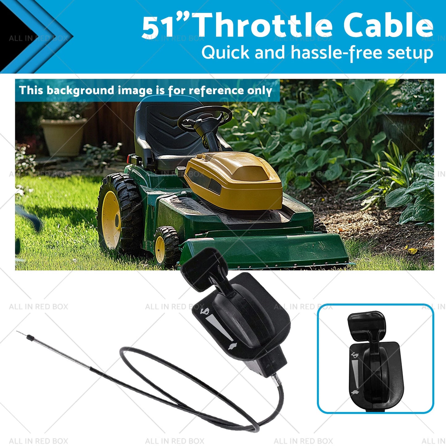 51" Throttle Cable for Cub Cadet ZT1 ZTS1 ZTS2 (42-60)