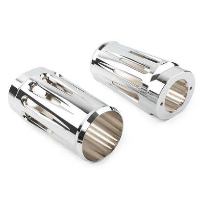 Chrome Fork Boot Slider Cover for Harley Touring Road King Glide (1980-2024)