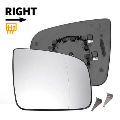 Right Side Heated White Mirror Glass for Mercedes Viano (2010-2020)