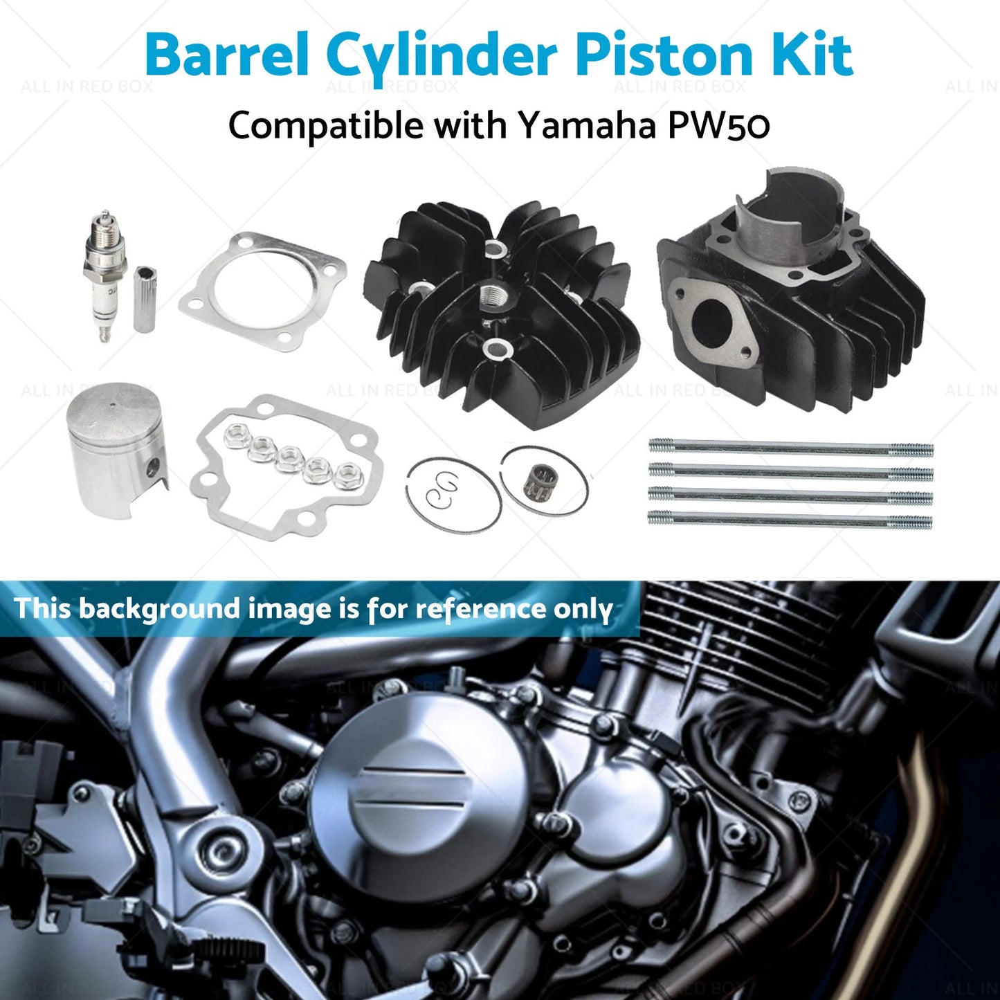 Big Bore Cylinder Piston Gasket Kit for Yamaha PW50 QT 50 60cc (1981-2009)