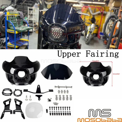 Upper Fairing Kit for Harley Dyna Street Bob FXDBI FXDB Low Rider FXDLS (2006-2017)