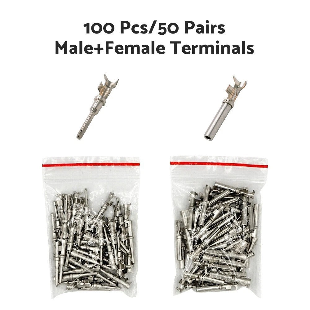 Deutsch Solid Terminal No.16 Stamped Contact Pins Male Female