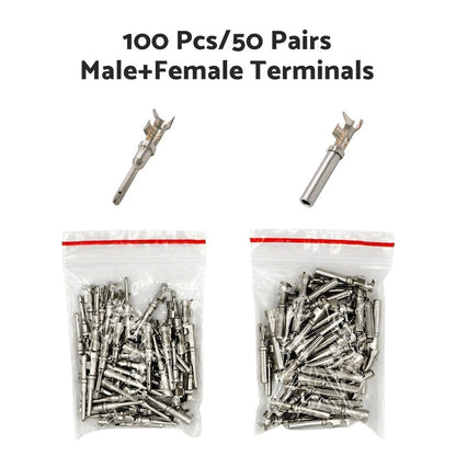 Deutsch Solid Terminal No.16 Stamped Contact Pins Male Female