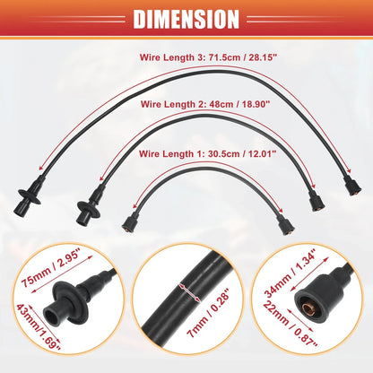 5 x Spark Plug Wire Ignition Coil Cables for VW Beetle Karmann (2000-2005)