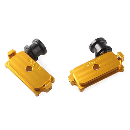 Gold CNC Swingarm Spool Adapters for Kawasaki Ninja 250 300 (2013-2023)