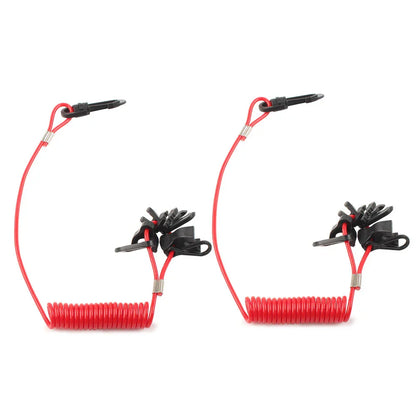 Universal Boat Kill Switch Key Set for Johnson, Yamaha, Suzuki (2 pcs)