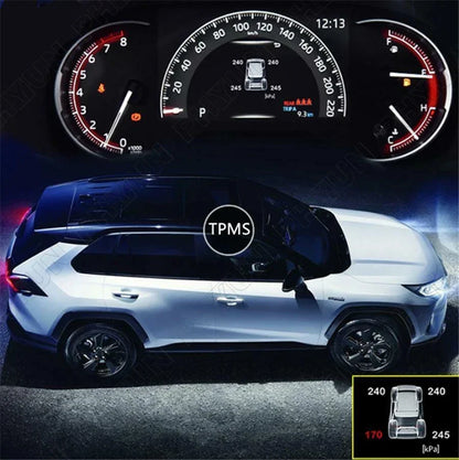 Digital LCD Tyre Pressure Monitor System for 2019-2020 RAV4