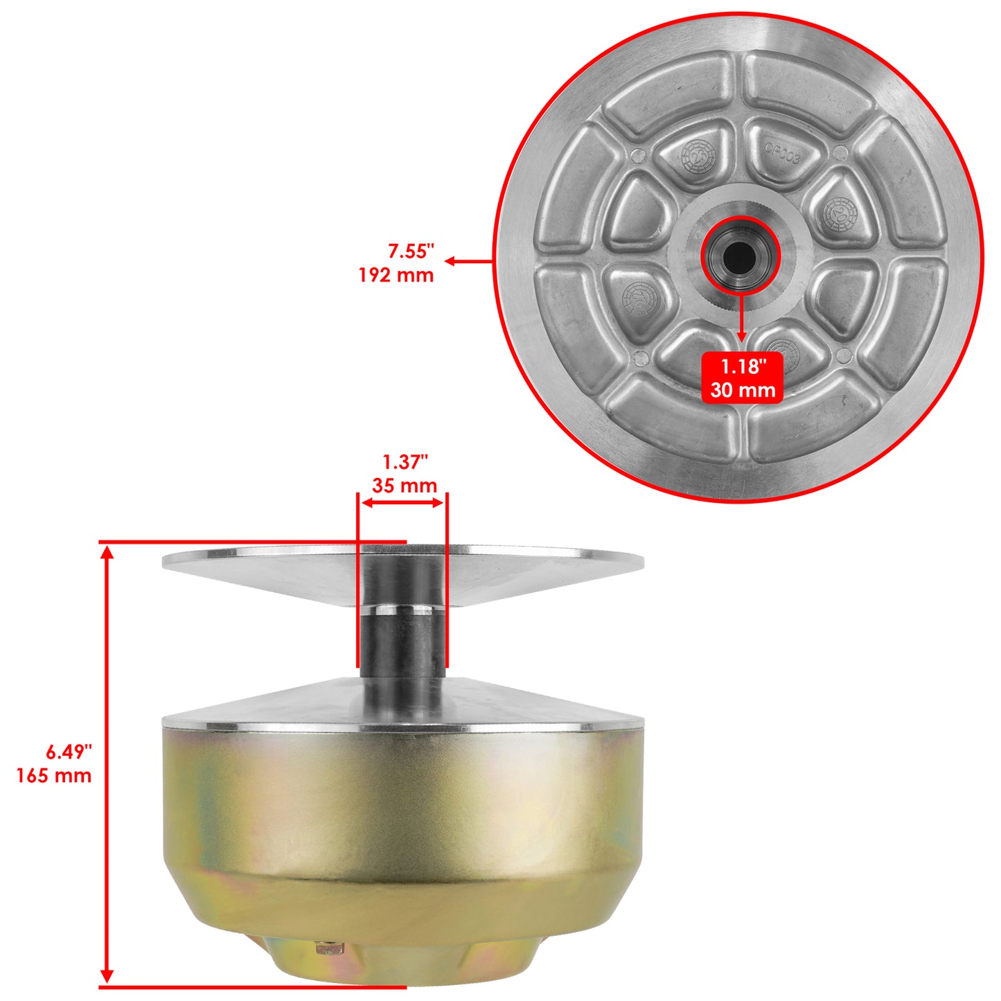 Complete Primary Drive Clutch Replacement for John Deere Compact Tractor (1989–1993)