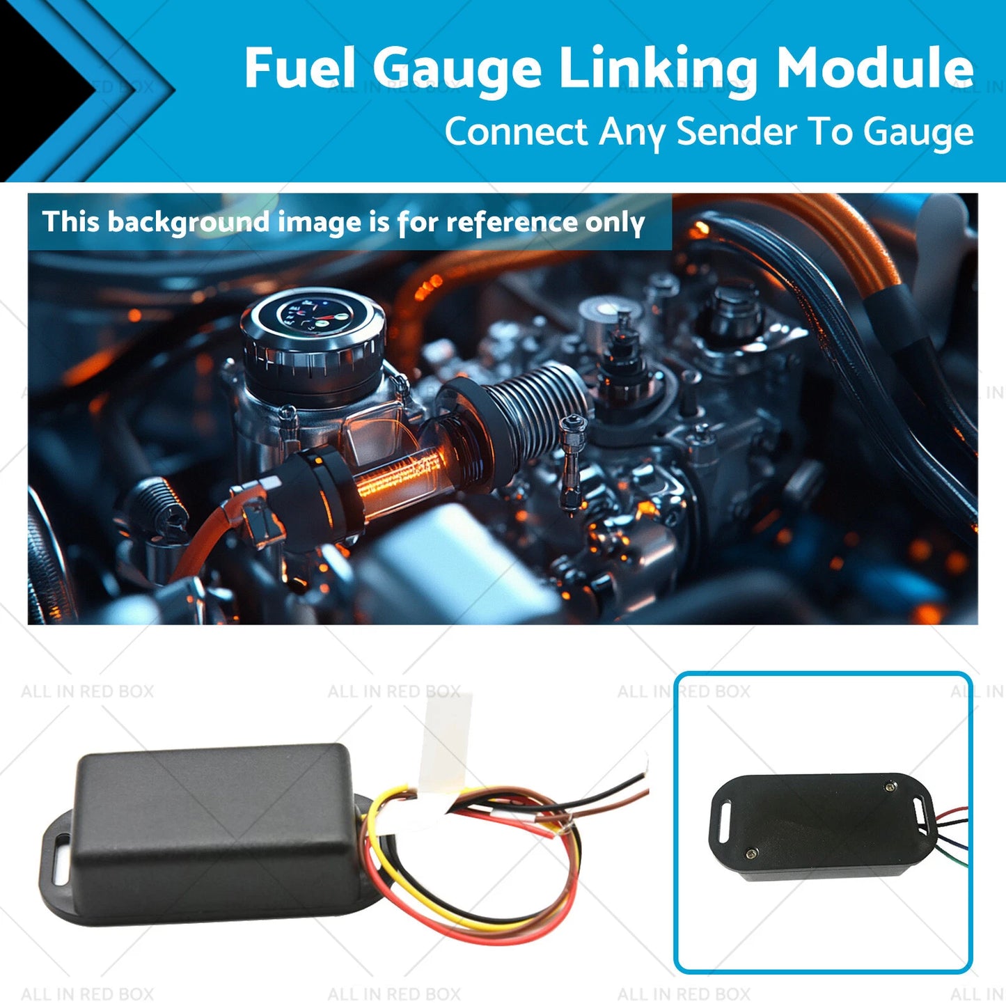 Fuel Sender to Gauge Linking Module Ohm Converter for Any Sender Fuel Gauge