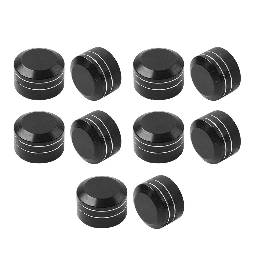 10 x CNC 11mm-14.6mm Engine Bolt Topper Caps for Harley Dyna Softail (2006-2023)