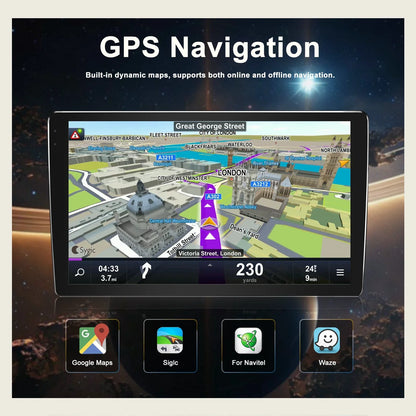Wireless Carplay Android Auto Radio for Toyota Yaris (2019-2024)