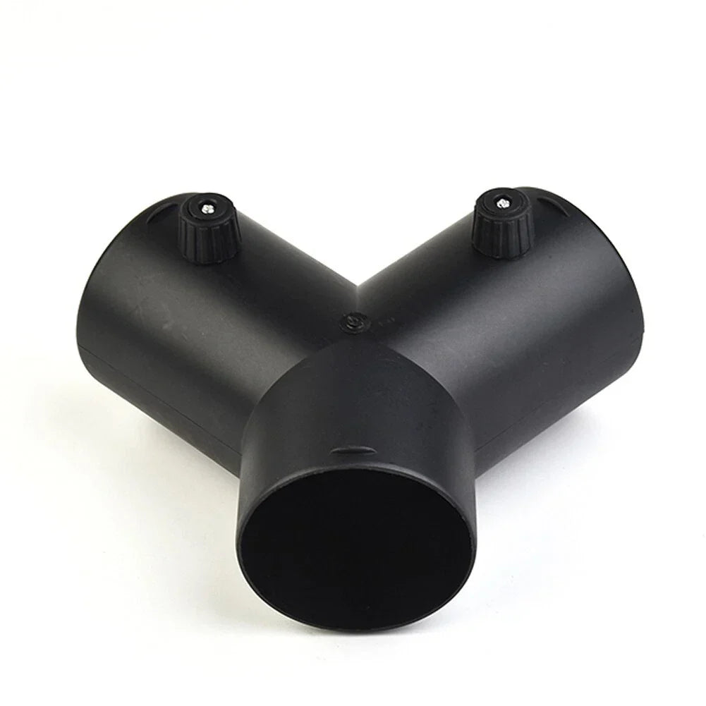 75mm Y Branch Duct Splitter Outlet Connector with Regulator Valve for Heater