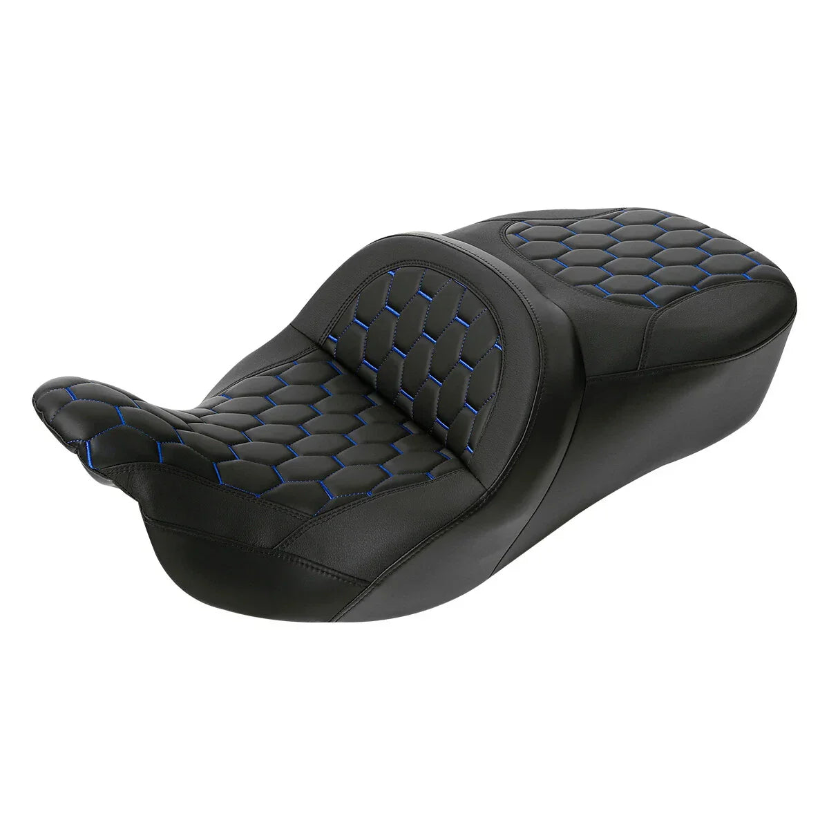 Black Rider Driver Passenger Seat for Harley Touring Street Glide (2009-2023)